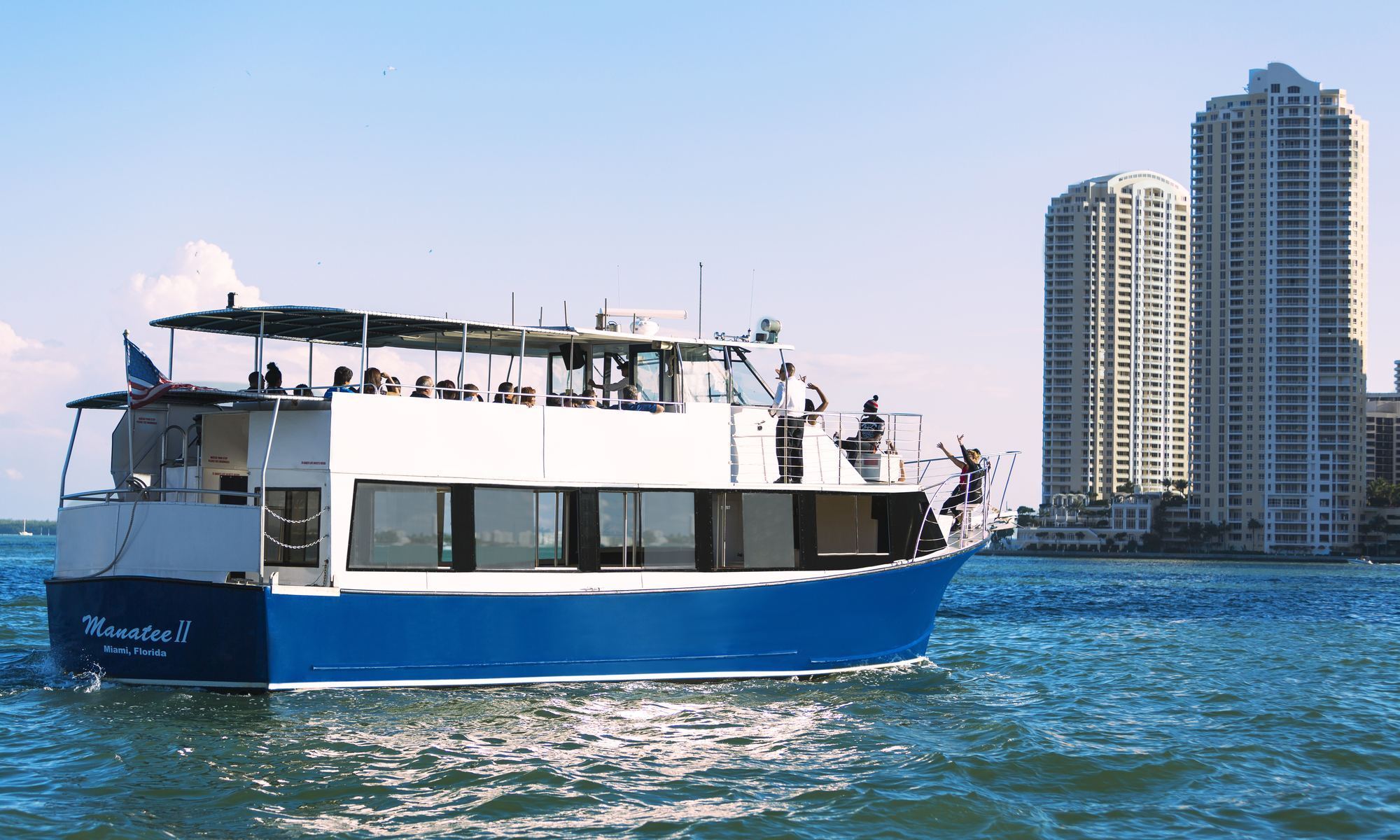 Passeio de barco pela baía de Miami