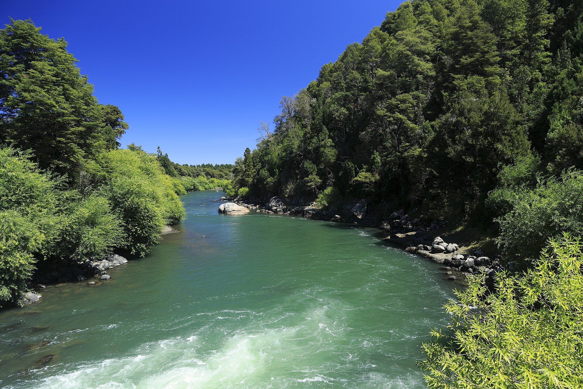 Rafting no rio Trancura