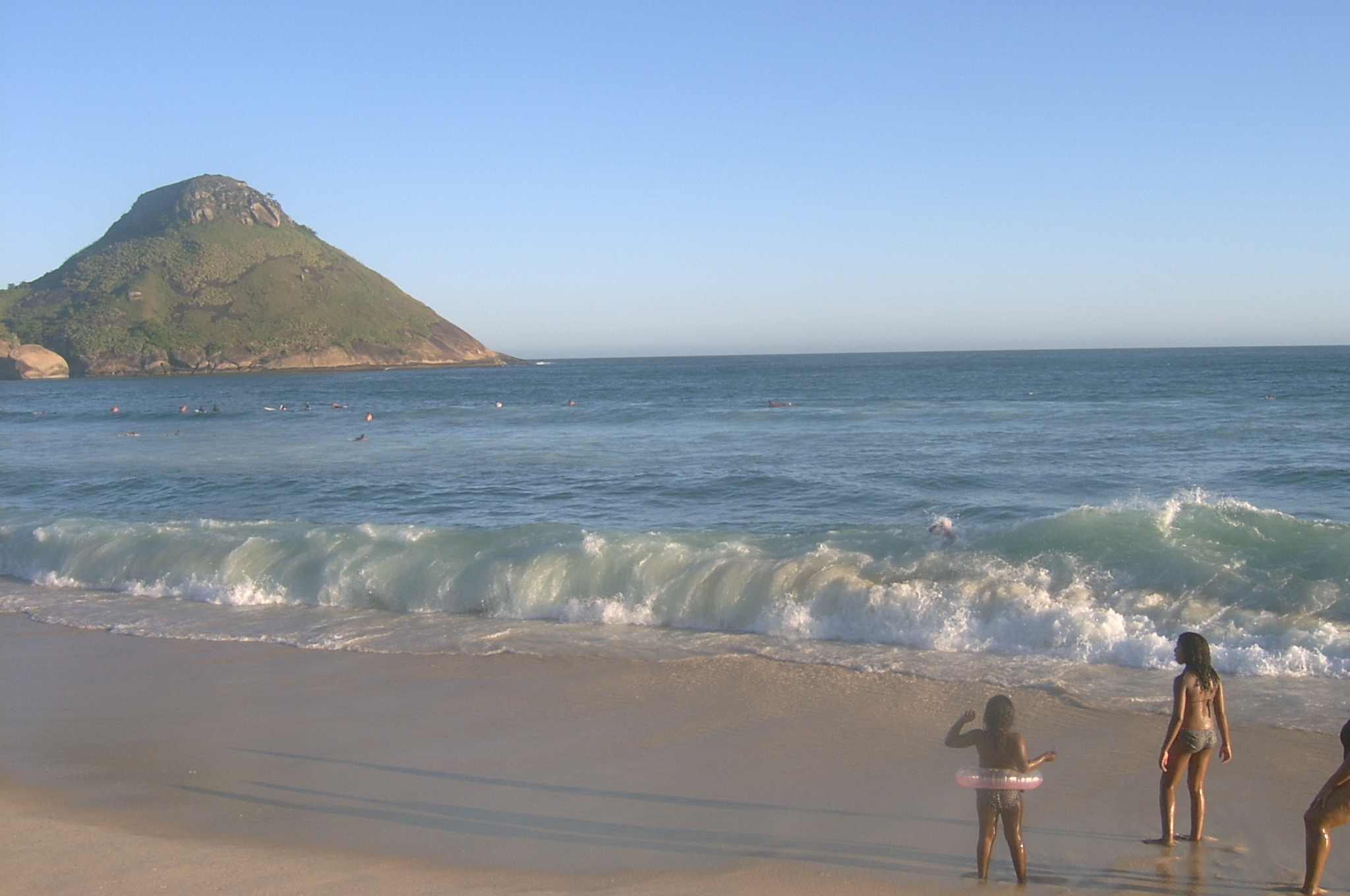 Aula de surf no Pontal