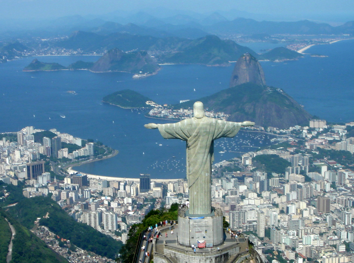 Cristo Redentor de helicóptero