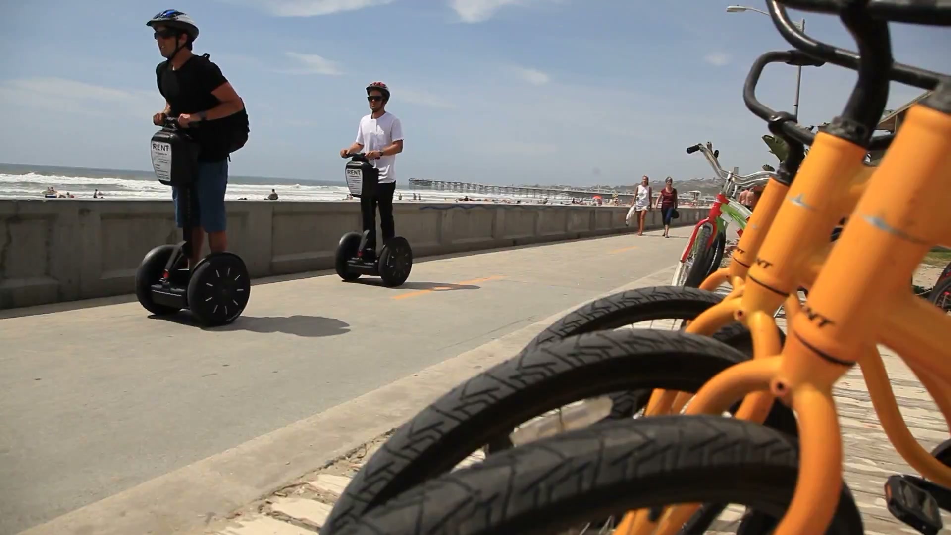 Segway pela orla de Pacific Beach